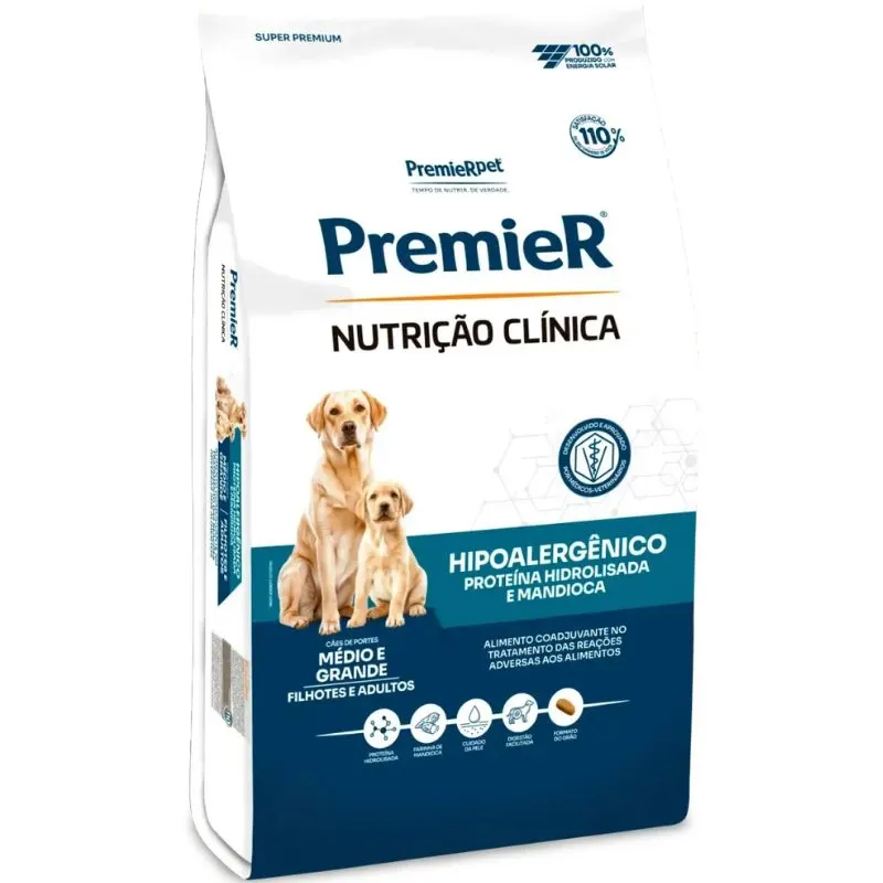 Ração Premier Hipoalérgênico Cães Médio/Grande Cordeiro 10,1kg