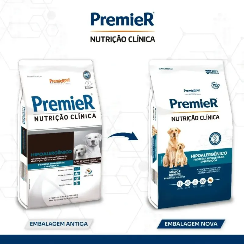 Ração Premier Hipoalérgênico Cães Médio/Grande Cordeiro 10,1kg