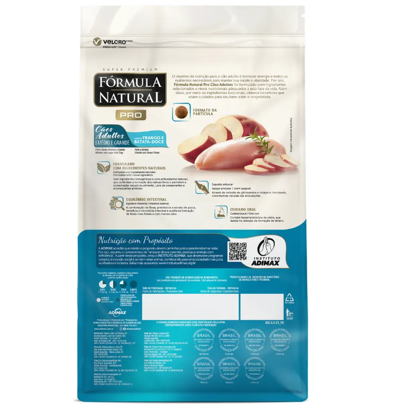 Ração Fórmula Natural Pro Cães Adultos Médio/Grande 15 Kg