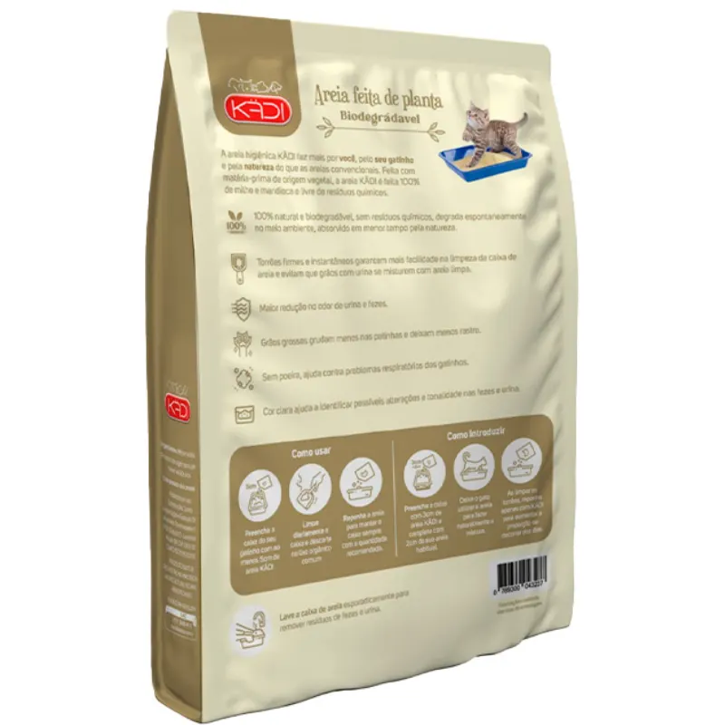 KADI AREIA PARA GATOS GRAOS MISTOS 4KG