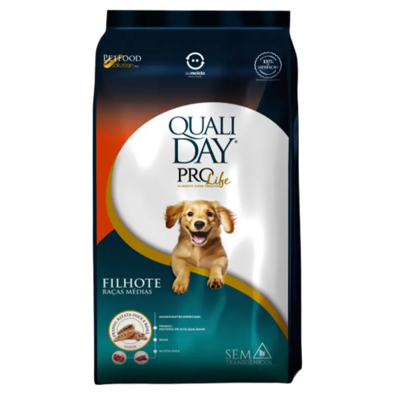 Ração Qualiday Prolife Filhotes Raças Médias