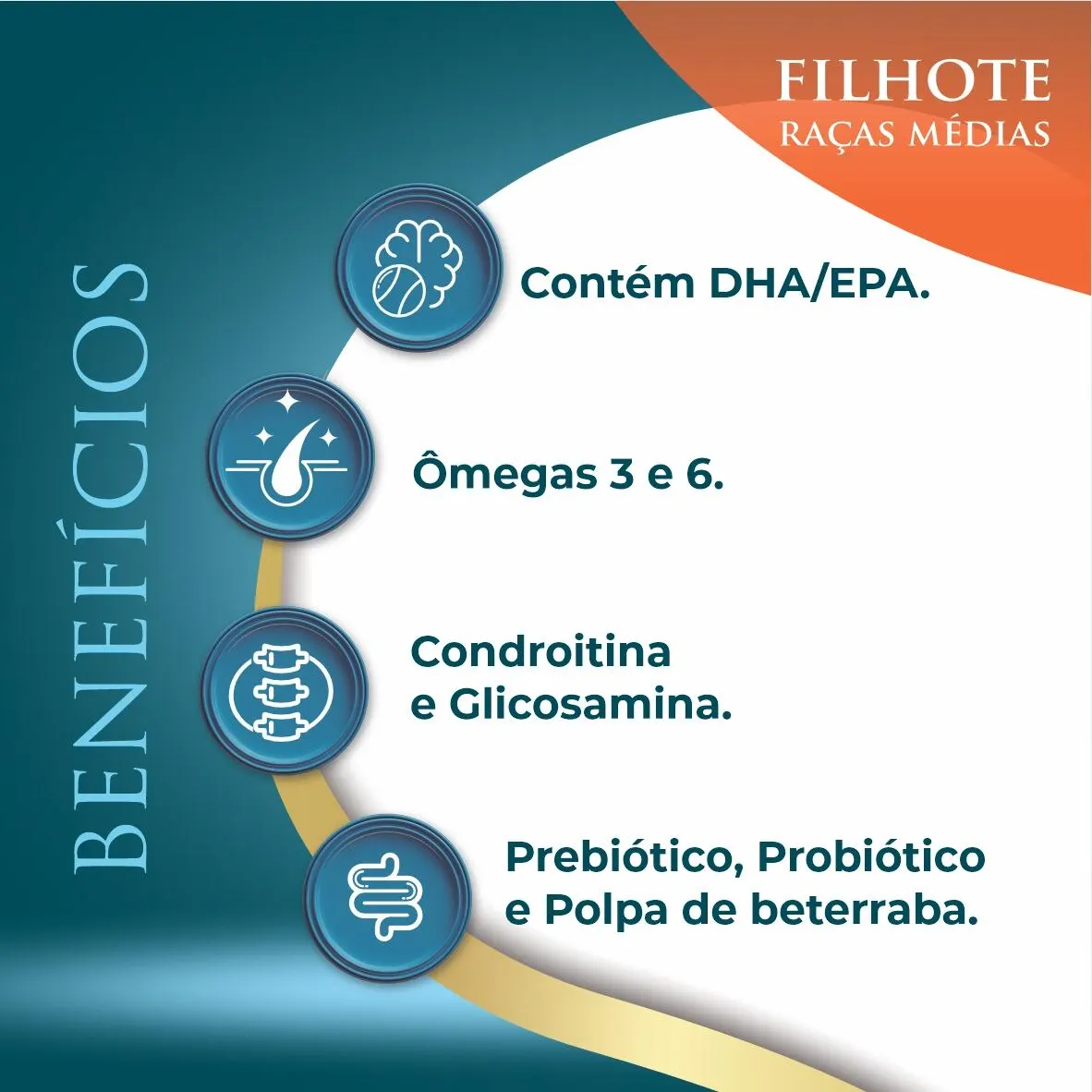 Ração Qualiday Prolife Filhotes Raças Médias