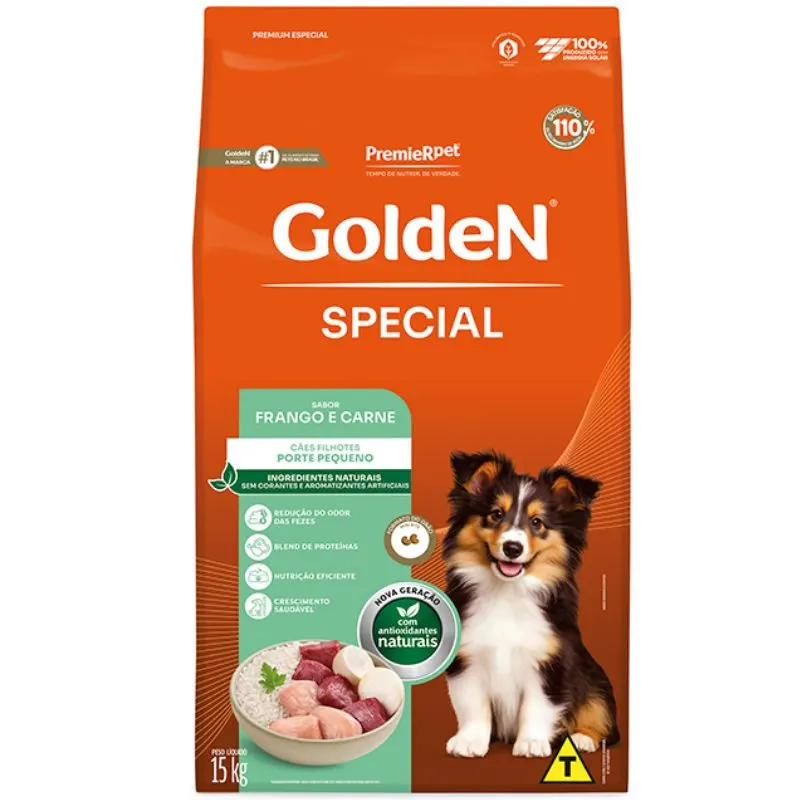 Ração Golden Special Cães Filhotes de Pequeno Porte 15 Kg