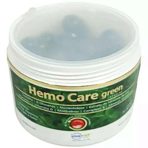 Hemo Care Green Suplemento Vitamínico 30 Cápsulas Inovet