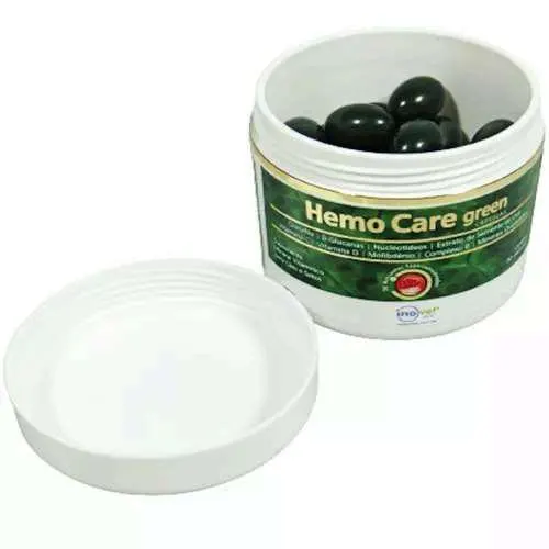 Hemo Care Green Suplemento Vitamínico 30 Cápsulas Inovet