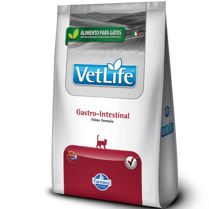 Ração Vet Life Natural Gastrointestinal para Gatos Adultos 400 g