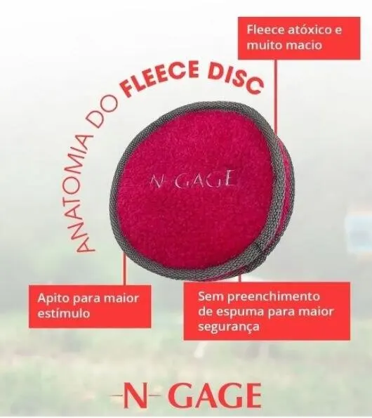 Brinquedo Ngage Disc Squeaker Apito/mordedor Macio N-gage