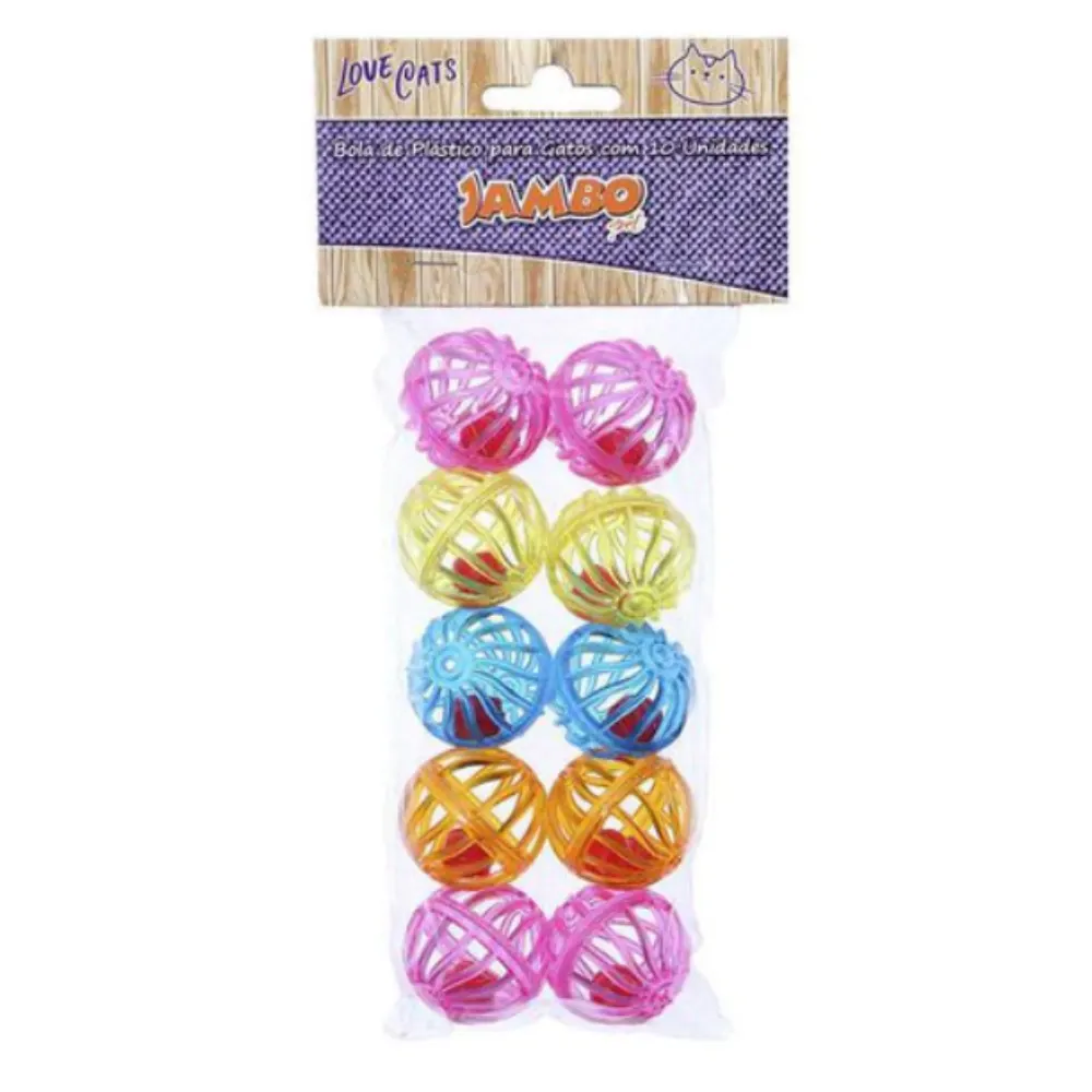 Bola De Plásticos Para Gatos C/ 10 Unidades