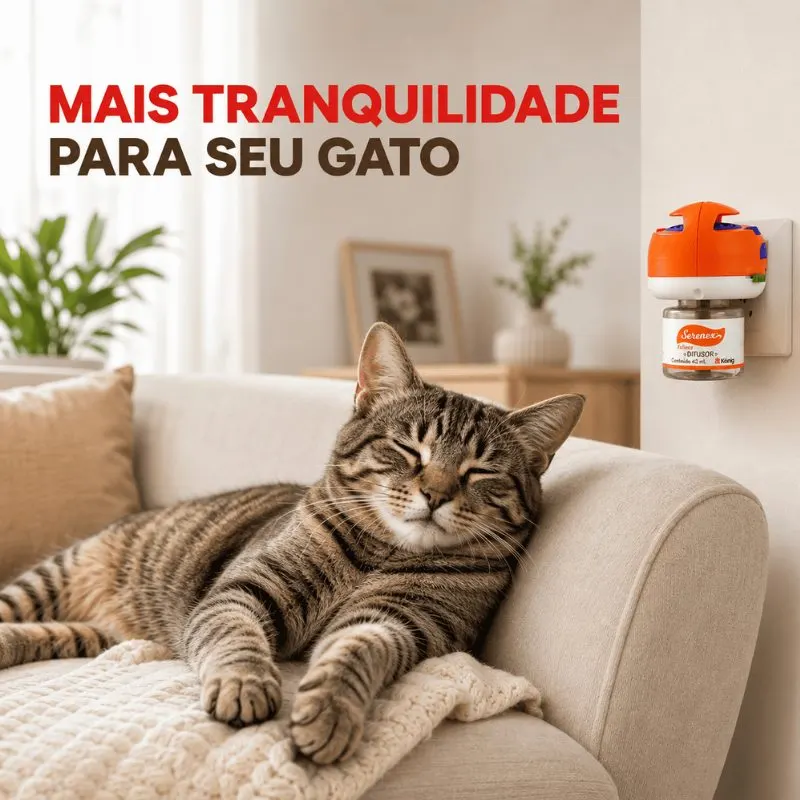 Difusor Felino Serenex Feromônio Gatos König 42ml Com Refil