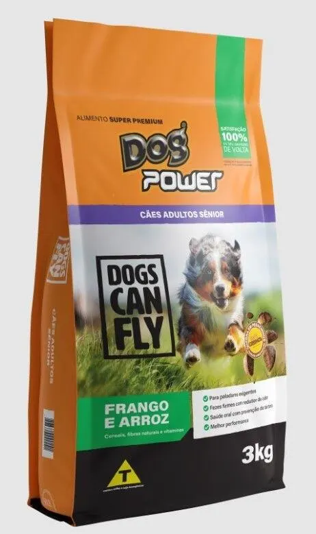 Ração Dog Power Dogs Can Fly Cães Sênior