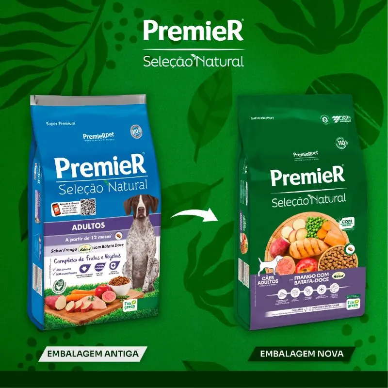 Ração Premier Seleção Natural Cães Adultos Batata Doce 12 Kg