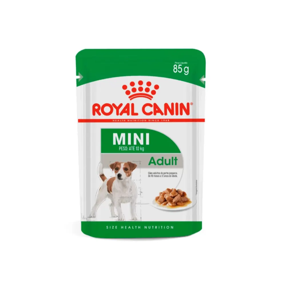 Ração Úmida Royal Canin Mini Adult Cães Adultos Porte Pequeno 85g
