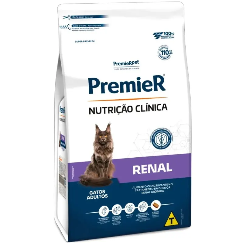 Premier Renal Ração Nutrição Clínica Gatos Adultos