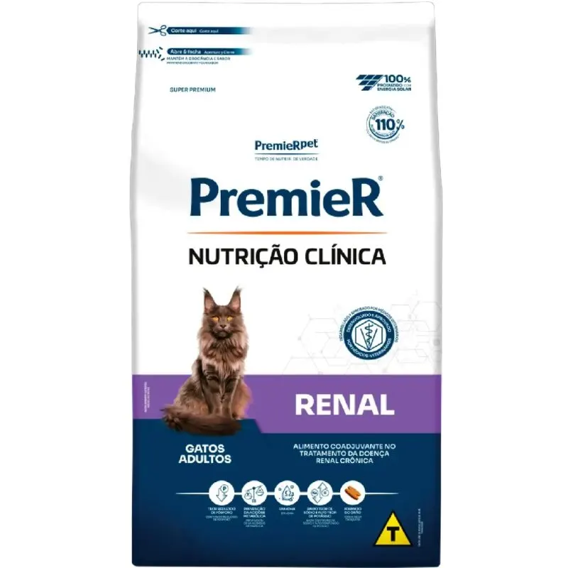 Premier Renal Ração Nutrição Clínica Gatos Adultos