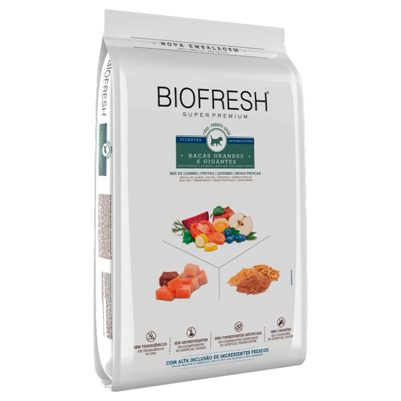 Ração Biofresh Cão Filhote Grande e Gigante Mix Carne