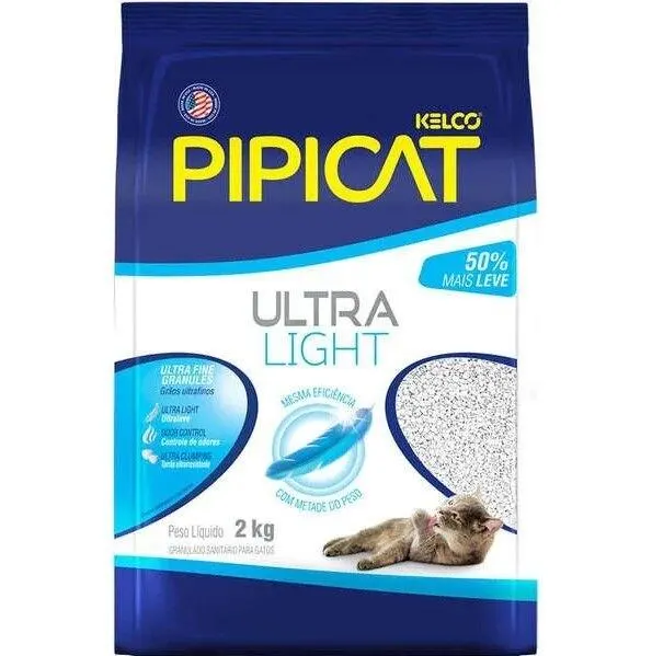 Areia Sanitária Kelco Pipicat Ultra Light 2kg