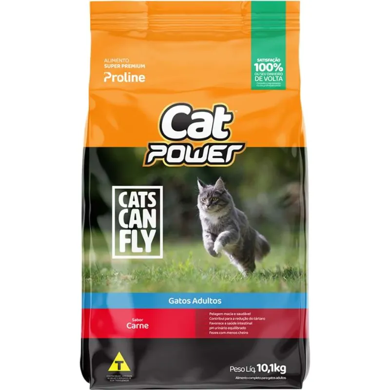 Ração Super Premium Cat Power Gato Adulto Carne