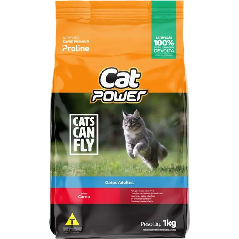 Ração Super Premium Cat Power Gato Adulto Carne