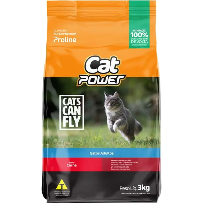 Ração Super Premium Cat Power Gato Adulto Carne
