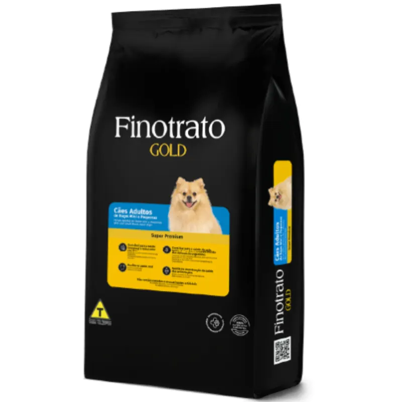 Ração Finotrato Gold para Cães Adultos Raças Mini e Pequenas