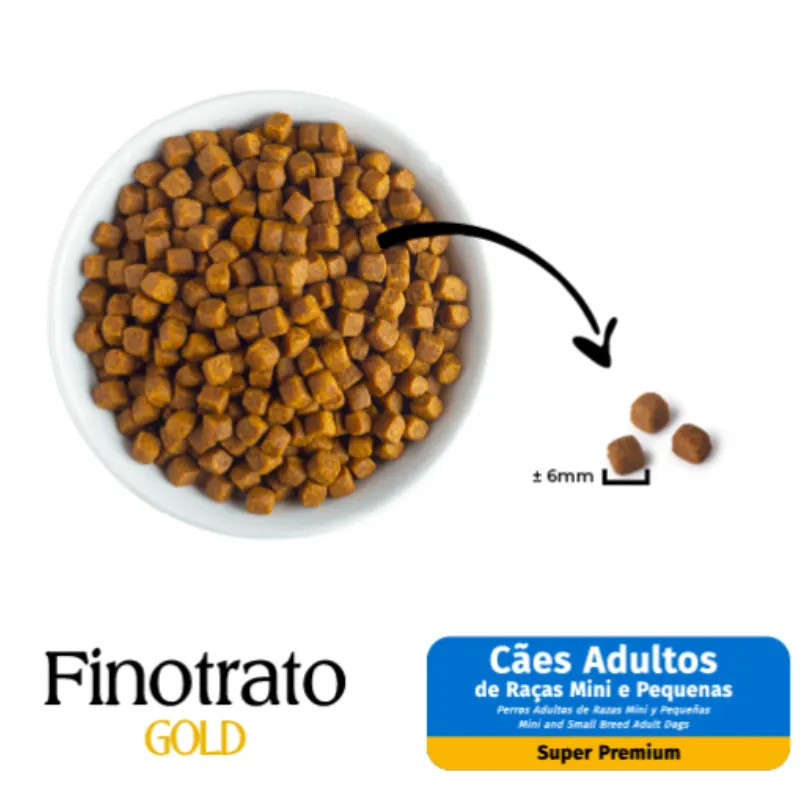 Ração Finotrato Gold para Cães Adultos Raças Mini e Pequenas