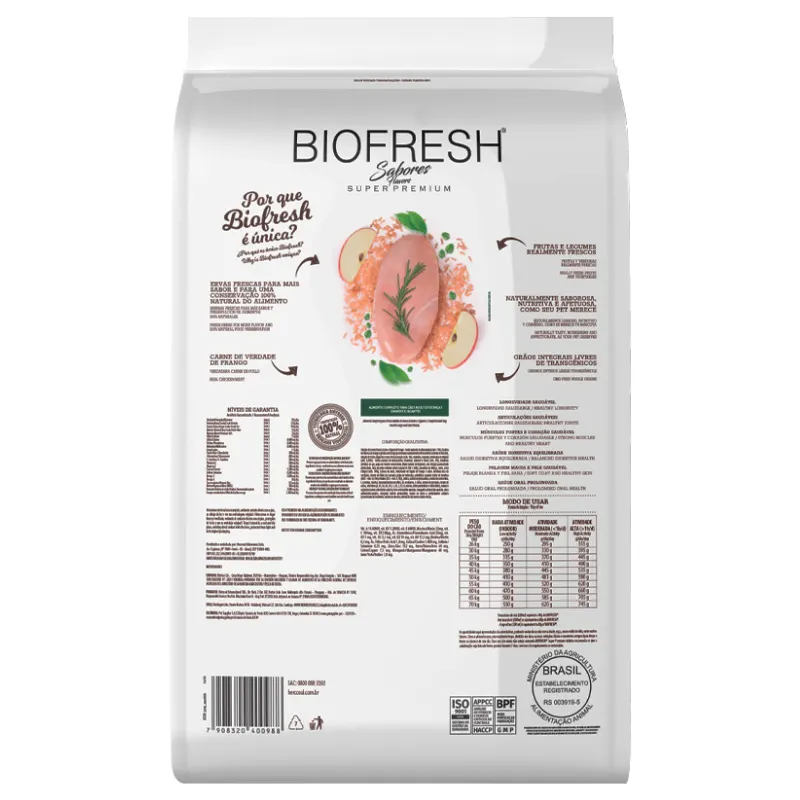 Ração Biofresh Cão Adulto Grande e Gigante Frango