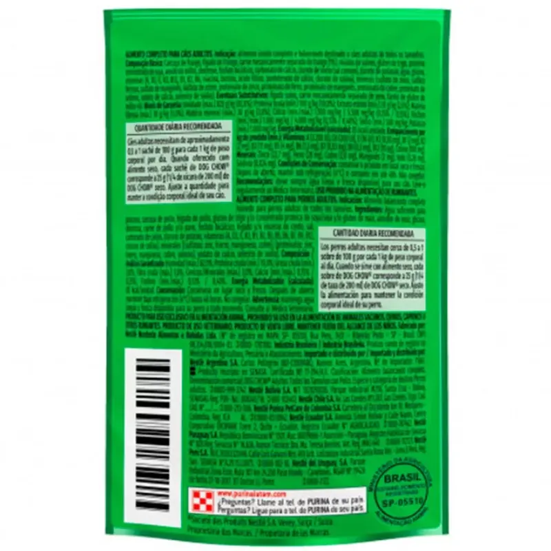 Dog Chow Sachê Para Cães Adultos Sabor Frango 100 g