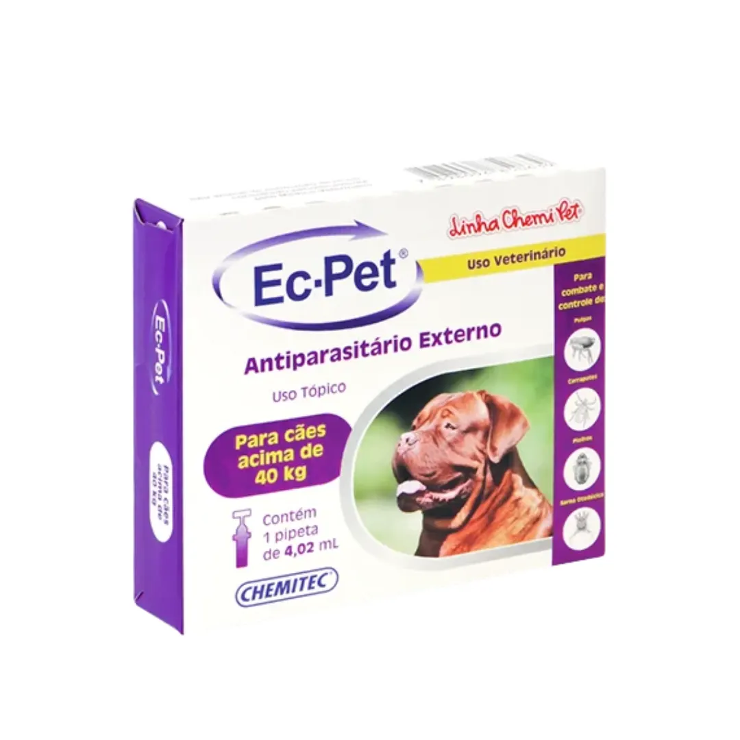 Antiparasitário Ec-pet Acima De 40kg - Chemitec
