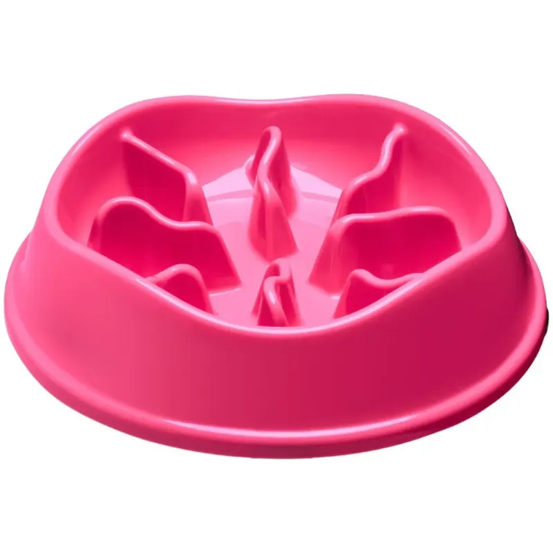 Comedouro Lento Interativo Stark Pink 350 ml