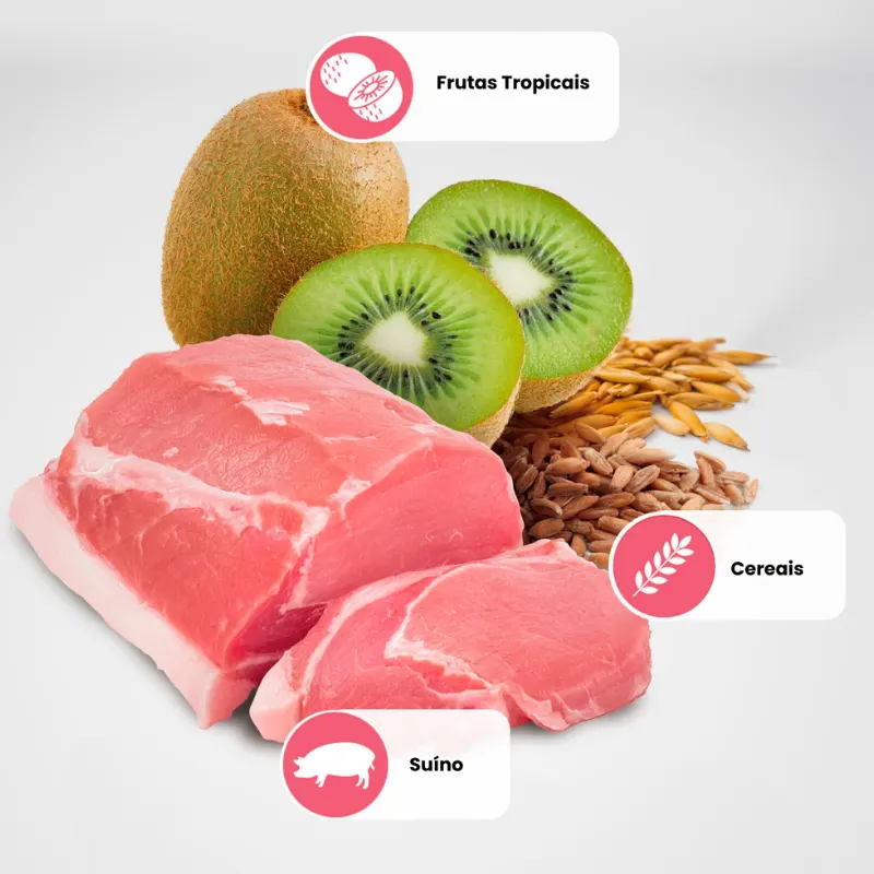 Ração N&D Tropical para Cães Filhotes de Raças Mini e Pequenas Sabor Suíno, Cereais e Frutas Tropicais 2Kg