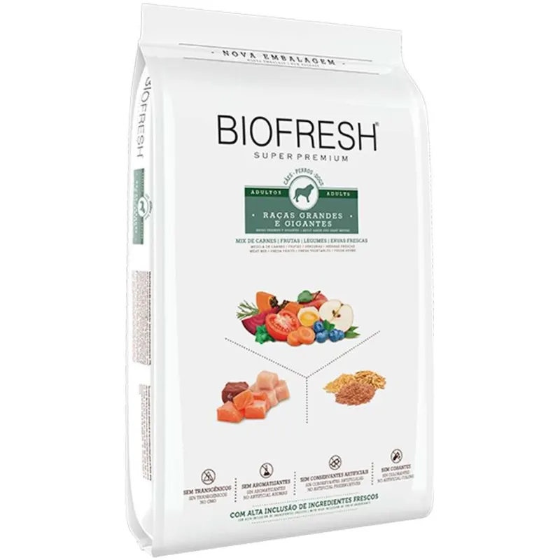 Ração Biofresh Cão Adulto Grande Gigante Mix Carnes
