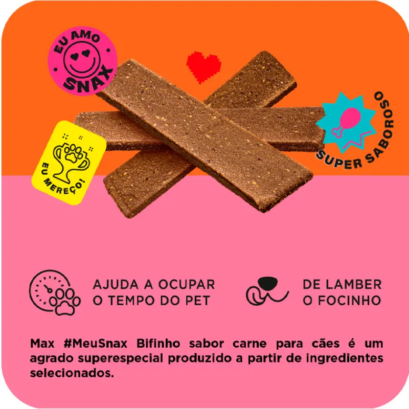Snack Max Bifinhos Carne 65 g