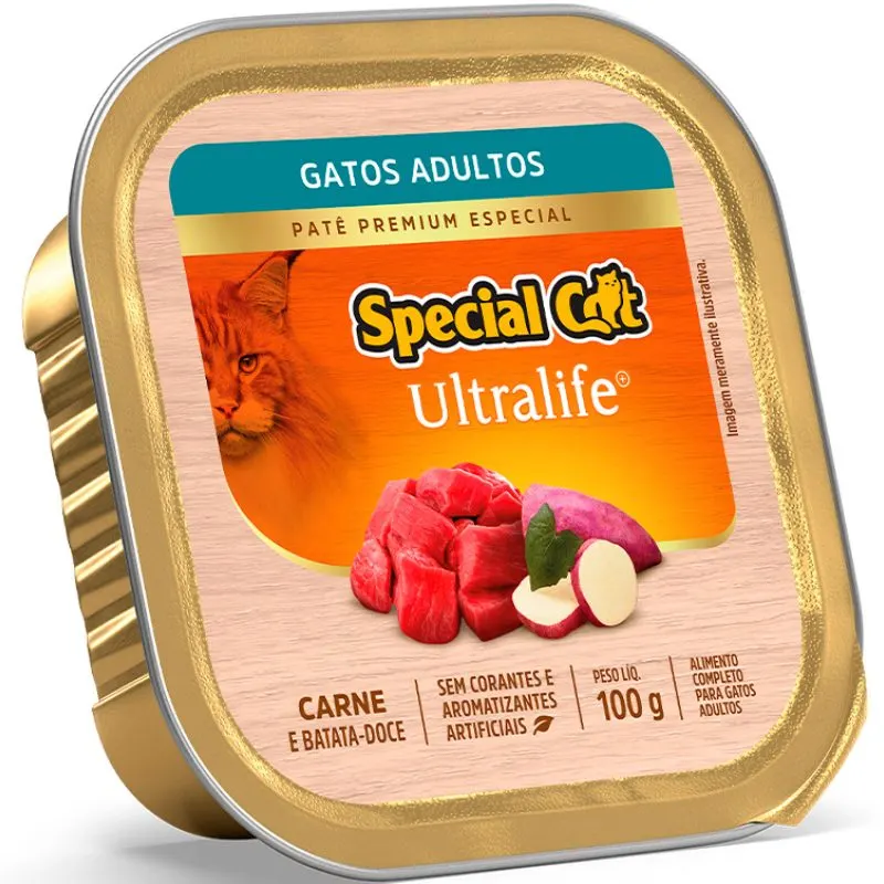 PATE S CAT ULTRALIFE AD CARNE 12X100G