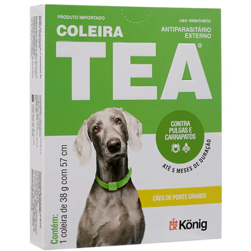 Coleira Antiparasitária König Externo 57 cm para Cães