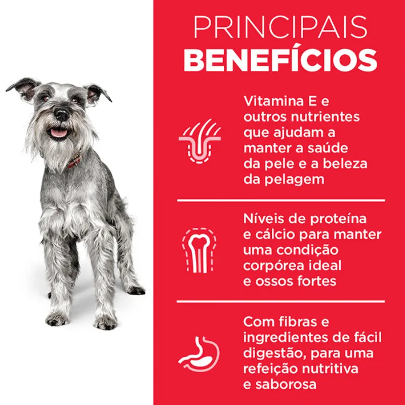 Ração Hill's Cães 7+ Mini e Pequenos 2,4 Kg