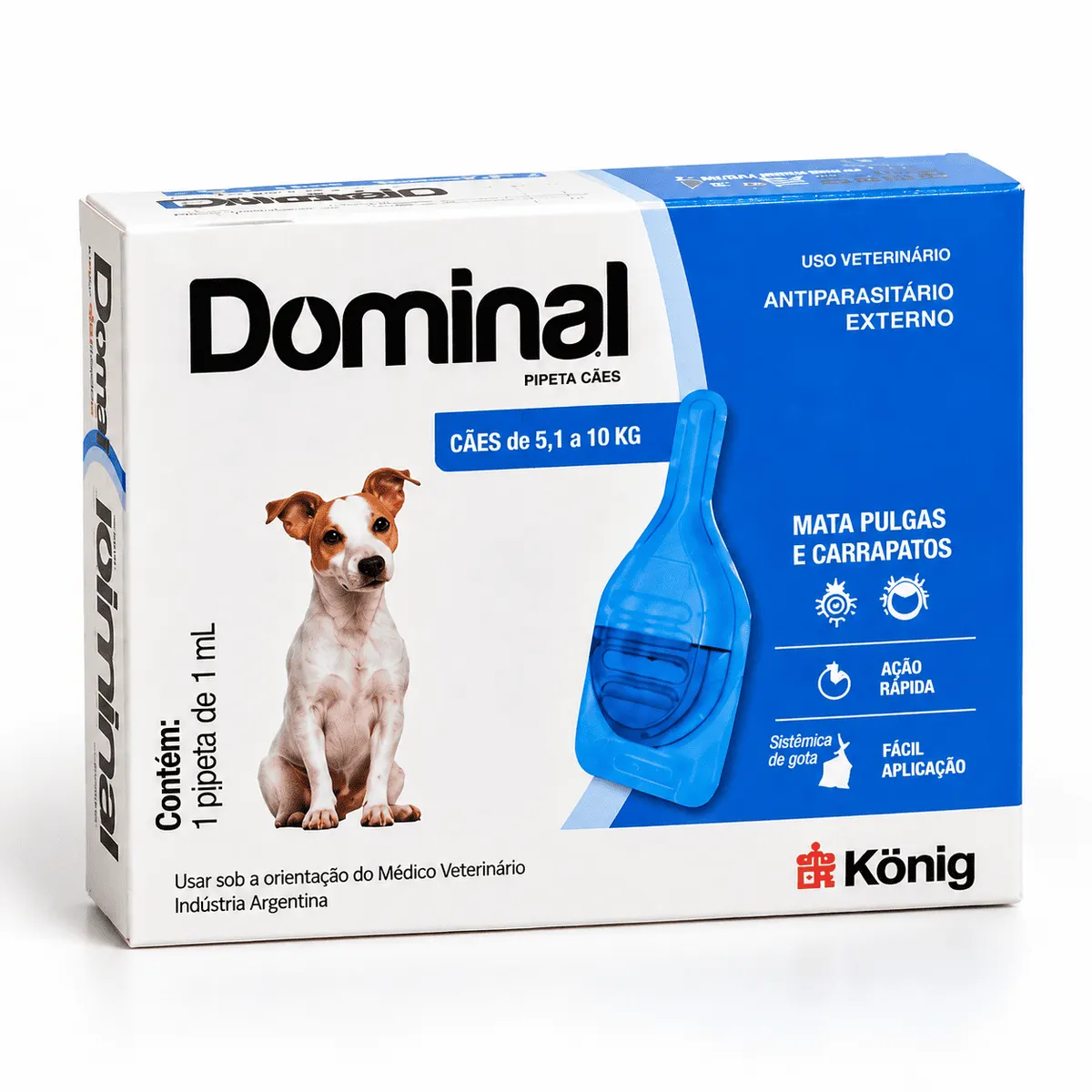 Dominal Pipetas Caes 5,1 Ate 10 Kg 1 Ml