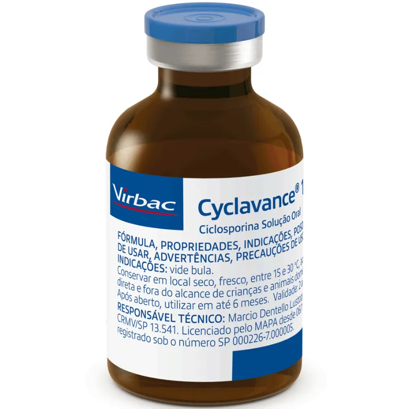 Medicamento Cyclavance para Cães Virbac 30 ml