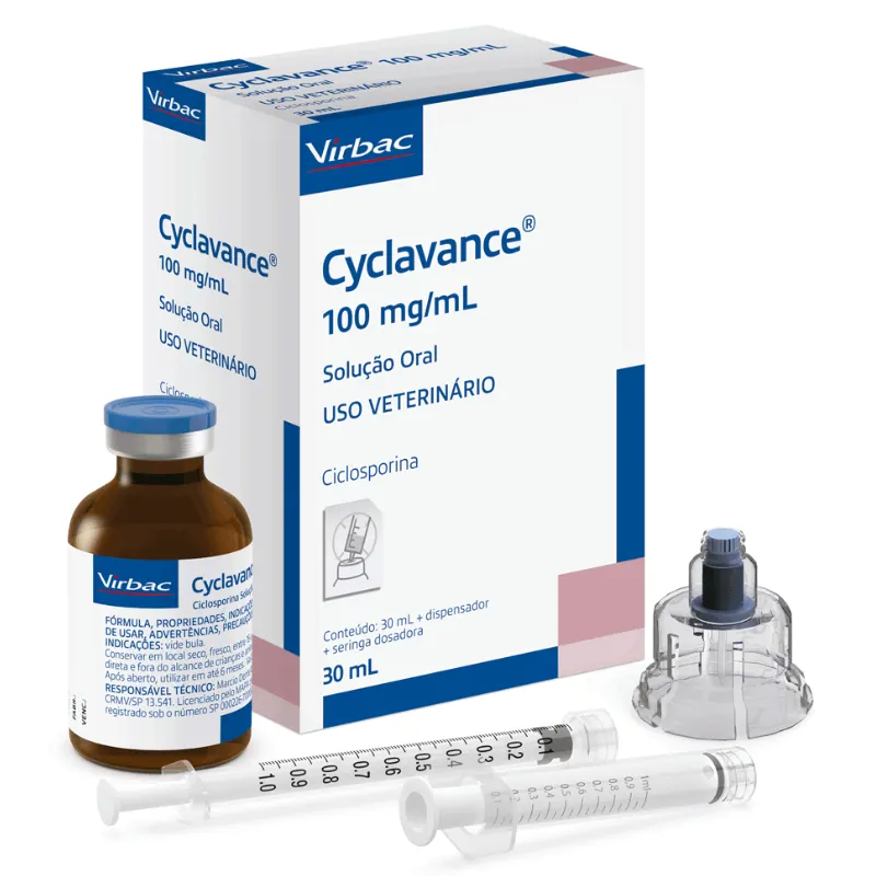 Medicamento Cyclavance para Cães Virbac 30 ml