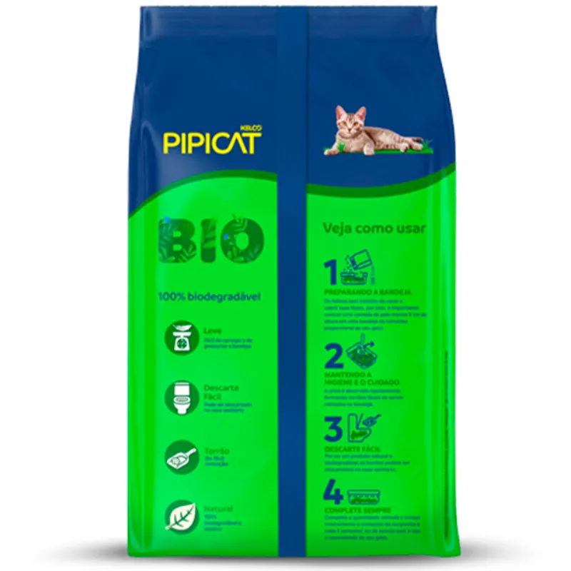 Granulado Sanitário Pipicat Bio Cereais 2,2 Kg