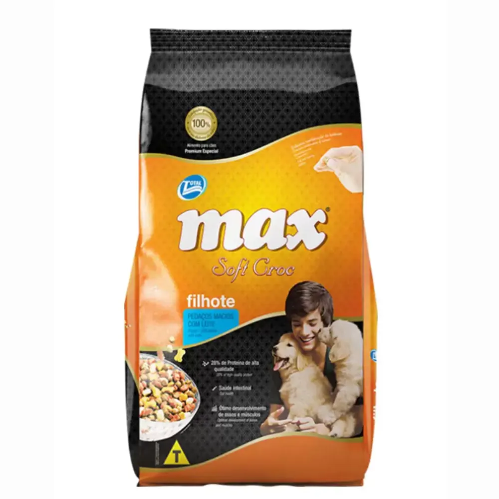Ração Max Ks Filhotes Porte Pequeno Soft Croc 20 Kg