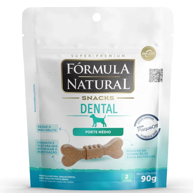 Fórmula Natural Snacks Dental Cães de Porte Médio 90 g