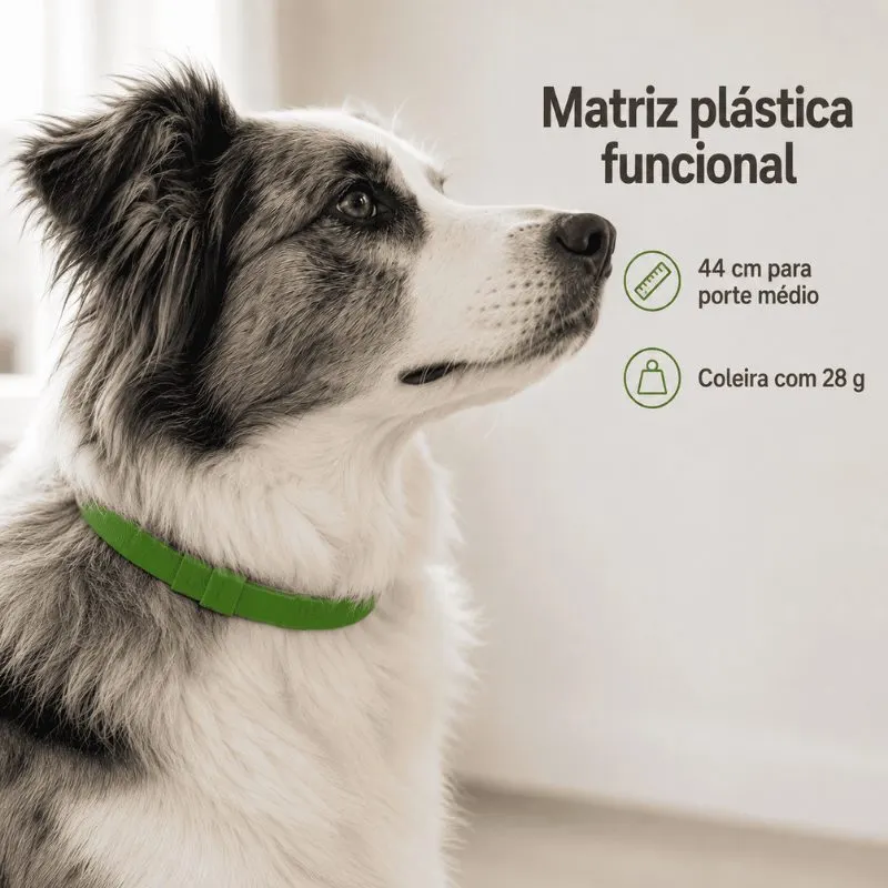 Coleira Antiparasitária König Externo 44 cm para Cães