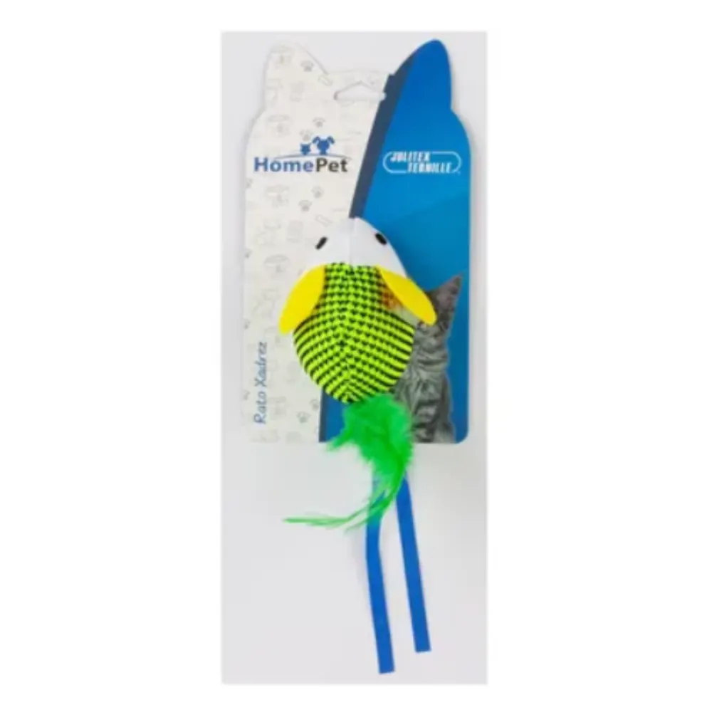 Pelúcia Rato Xadrez Amarelo Homepet