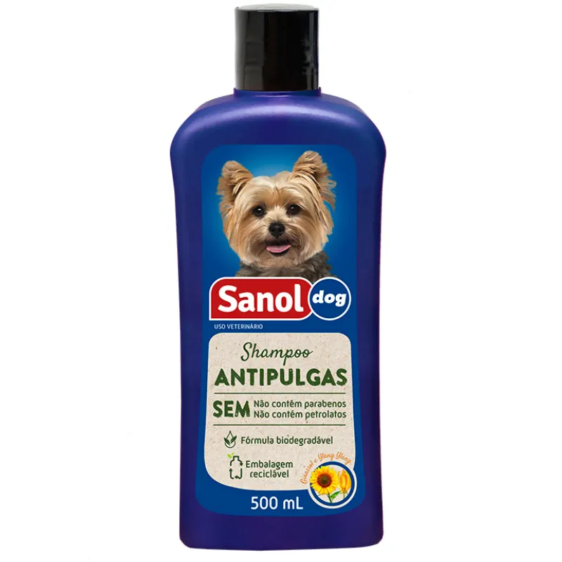 Shampoo Sanol Dog Antipulgas 500 Ml
