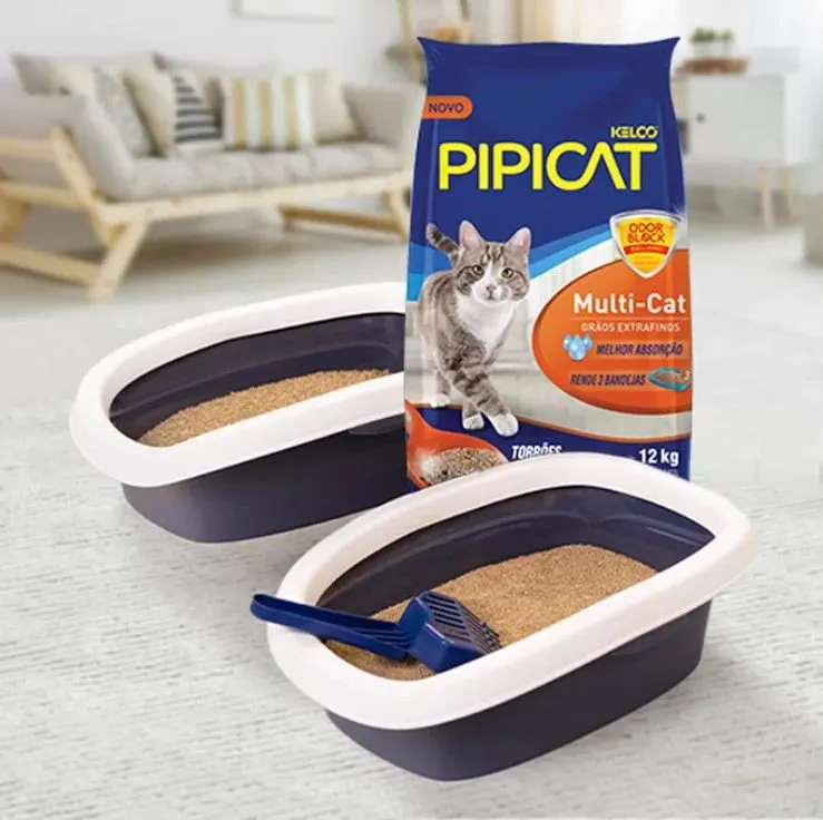 Areia Higiênica Pipicat Multicat para Gatos 4kg