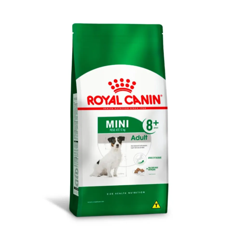 Ração Royal Canin Mini Adult 8+ Cães Sênior Porte Pequeno 1Kg