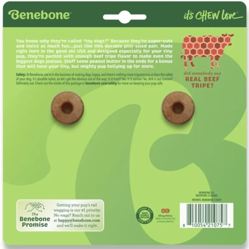 Benebone Tiny 2-pack Tripe