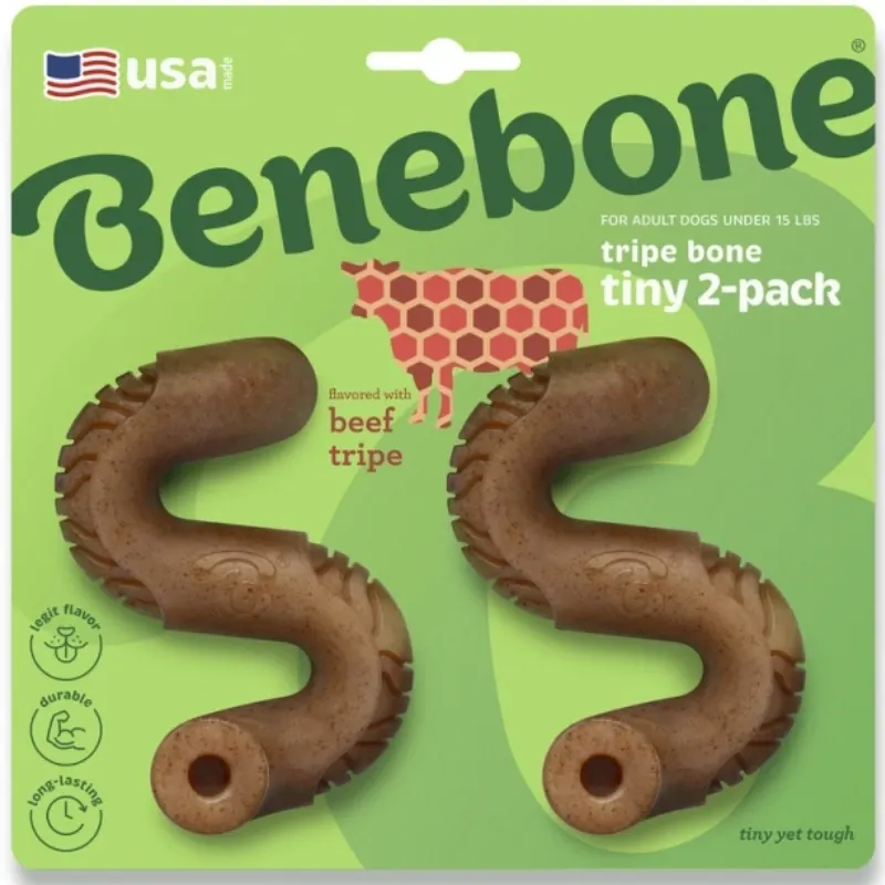Benebone Tiny 2-pack Tripe