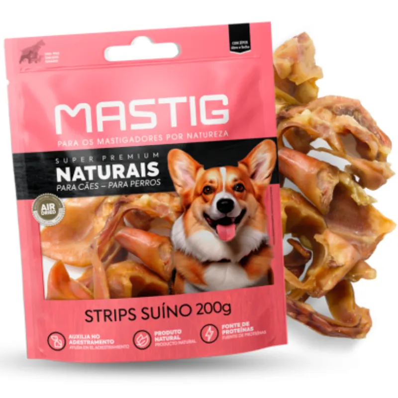 Petisco Natural Mastig Strips Suíno 200 g
