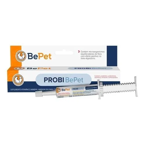Suplemento Vitaminico Probiótico Probi Bepet Cão E Gato-13ml
